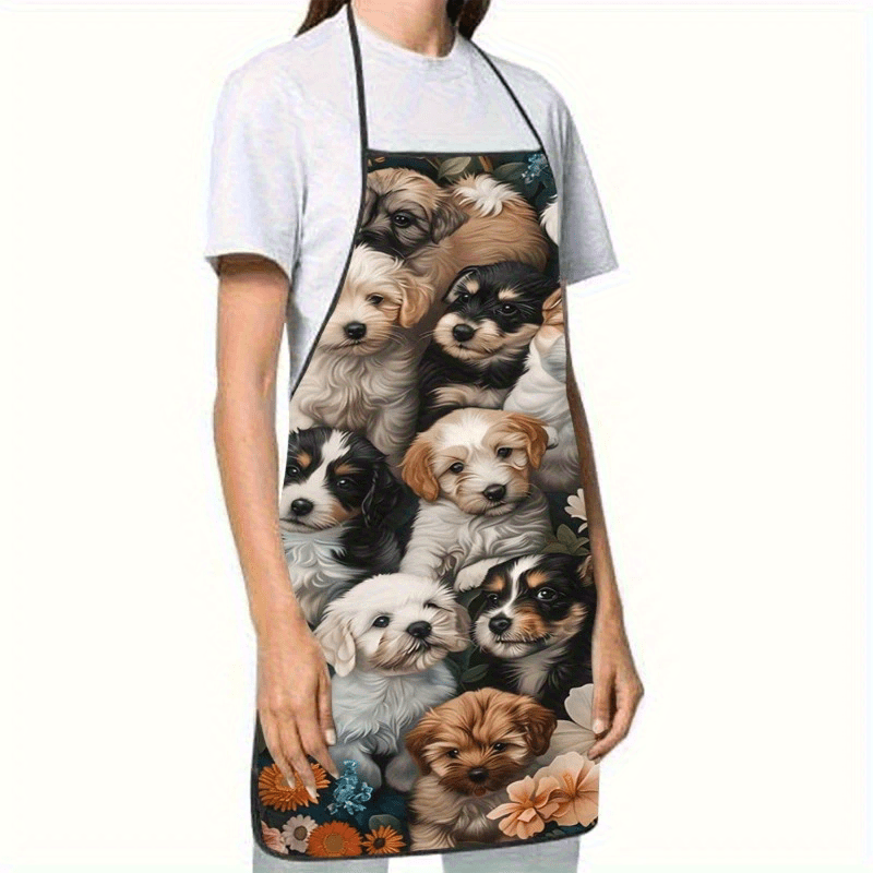مريلة مطبخ منزلية بتصميم زهور  - مراجعة Home Cooking For Dogs وسعره