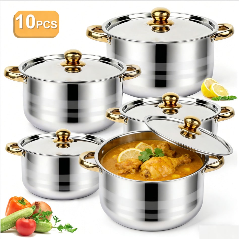 طقم أواني طهي فاخرة وعصرية من  - مراجعة Home Cooking Set وسعره